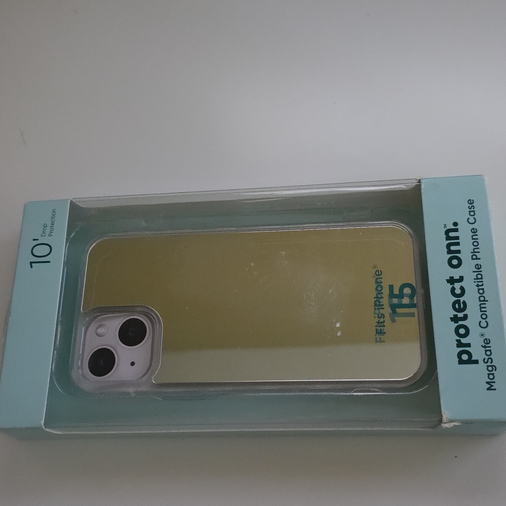 onn Protect iphone 15 Mirror Phone Case Compatible With MagSafe